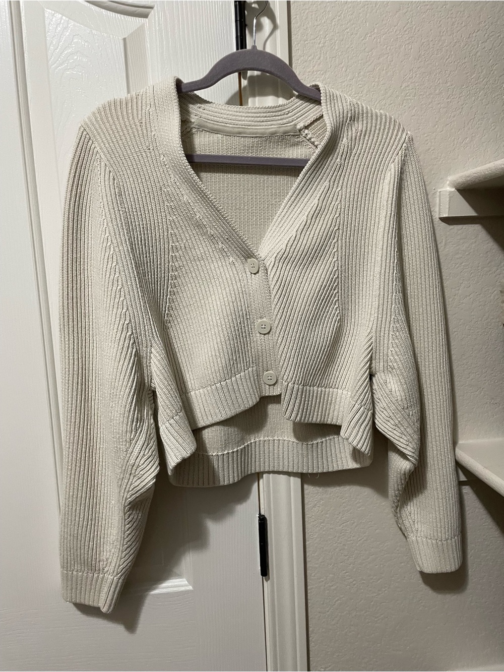Lululemon cropped button front cardigan
